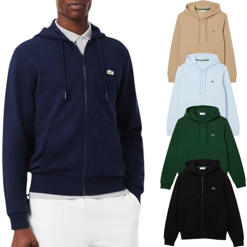 Lacoste mens fleece hoodie zip - lacoste,