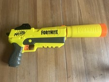 NERF Fortnite SP-L Pistol Silencer Blaster Dart Gun Yellow