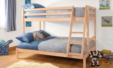TRIPLE BUNK BED NATURAL PINE