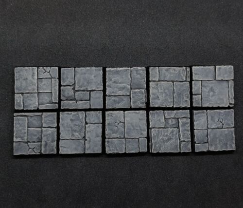 25mm square resin bases