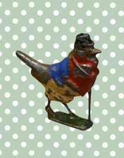 ‘Gussie Robin’ Cadbury Cococub Bird Figurine | Vintage 1930s Collectable Toy