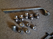 5 x Genuine Land Rover Locking Wheel Nuts 14x1.50 Silver LAND ROVER DEFENDER 110