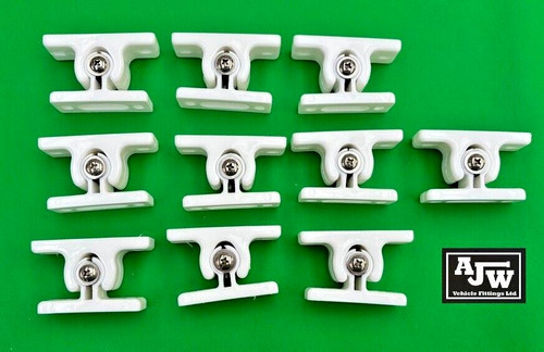 White nylon door retainer - x,