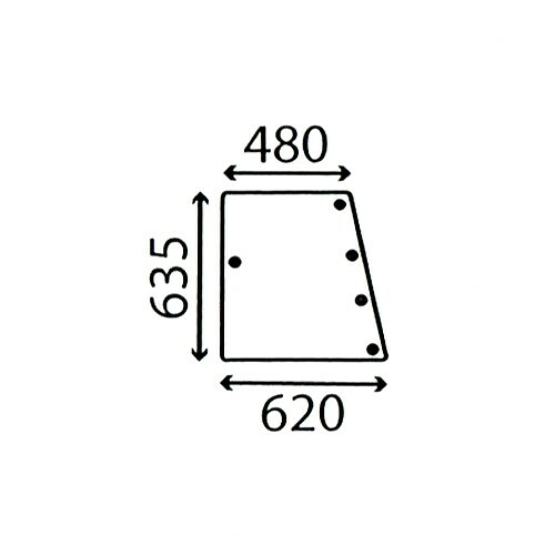 Side window glass for - window,