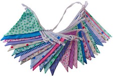 Floral Fabric Bunting Double