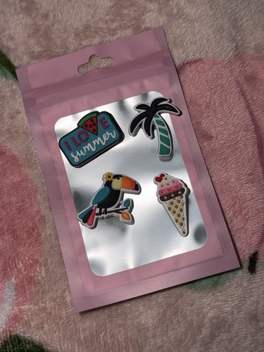 Summer themed croc charms - croc,