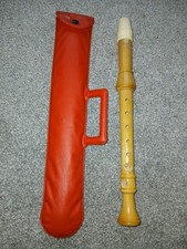 Vintage 1960s Schott's Wooden Recorder  Patent 793062