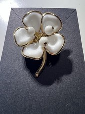 Crown Trifari Milk Glass And