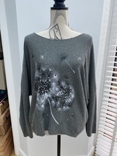 Womens Grey Top One Size