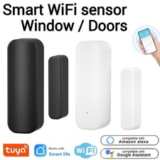 Smart Door Window Sensor WiFi App Detector Phone Alarm Alexa Google Safety New