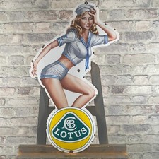 LOTUS Enamel Sign 28.3x17.7"