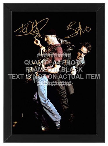 Bono and edge signed printed - bono,