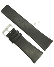 Watch Strap Leather Black SKAGEN Original 853XLSLN Slide In