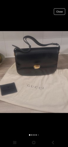 Gucci vintage leather shoulder - vintage,