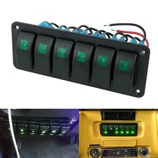 6 Gang LED Toggle Rocker