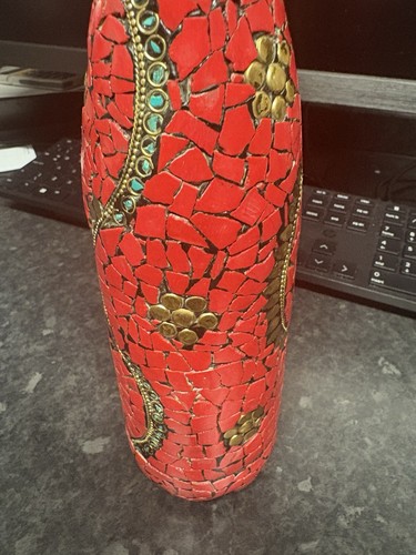 Red mosaic decorative - mosaic,
