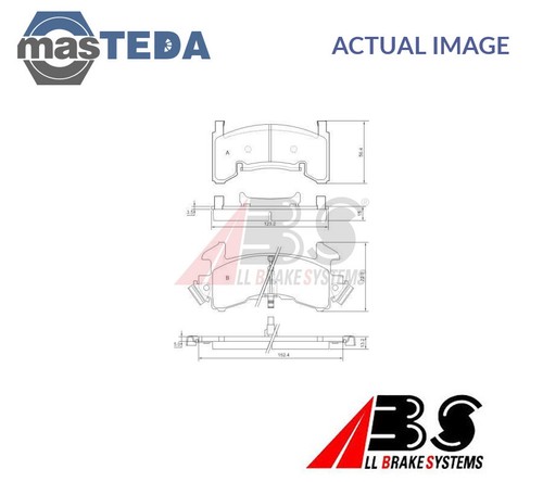 38154 brake pads - brake, set