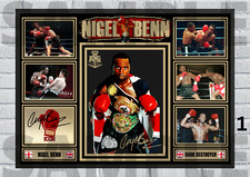 Nigel Benn British Boxing Legend Memorabilia/Collectable/Gift signed (#286)