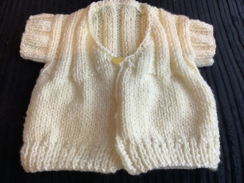 New matinee coat - , hand-knitted