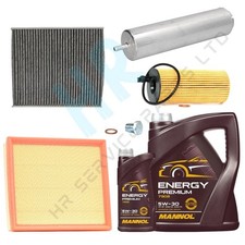 6L 5W30 & ALL FILTERS FULL SERVICE KIT PACK FOR BMW 116D F20 SPORT 2011-17