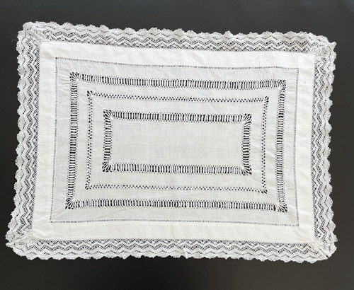 Vintage tray cloth - vintage, cloth/table