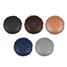 Round Moroccan Star Bean Bag Faux Leather Pouffe Seat Footstool Patchwork