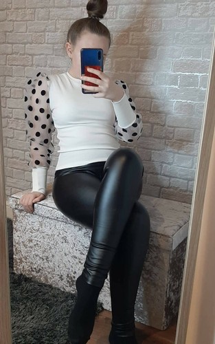 Fleece lined wax leggings - fleece,