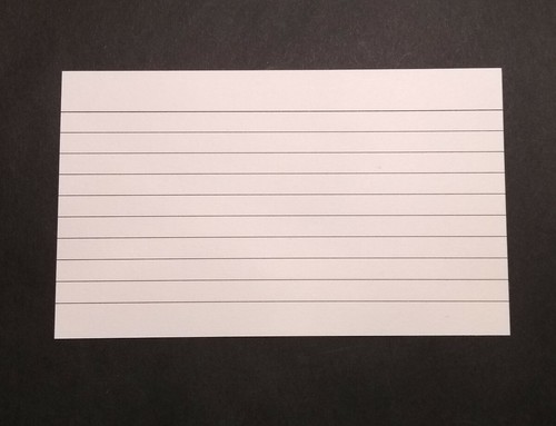 Small record cards revision - record,