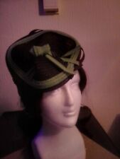 Ladies Church Hat Black & Green,One size fit all condition new sell without tag 
