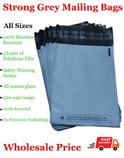 Grey Plastic Mailing Bags Strong Small Large Shipping Bag Self Seal Poly Mailers