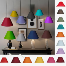 Cotton fabric coolie lampshade - cotton,