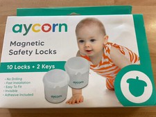 Aycorn Child & Baby Safety Proof Magnetic Cupboard Locks 10 Locks & 2 Keys Fast