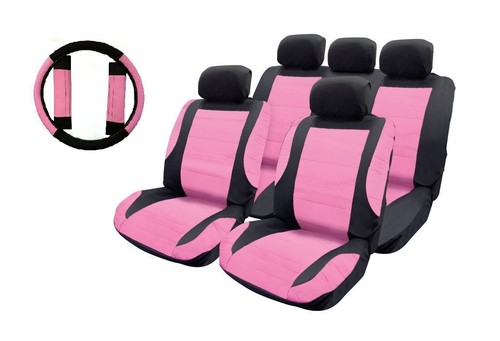 Pink leather look - leather, seat
