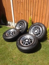 Genuine Triumph stag  SET OF 4- 5.5J x 14 ALLOY WHEELS  ALL MATCHING WHEELS TR6