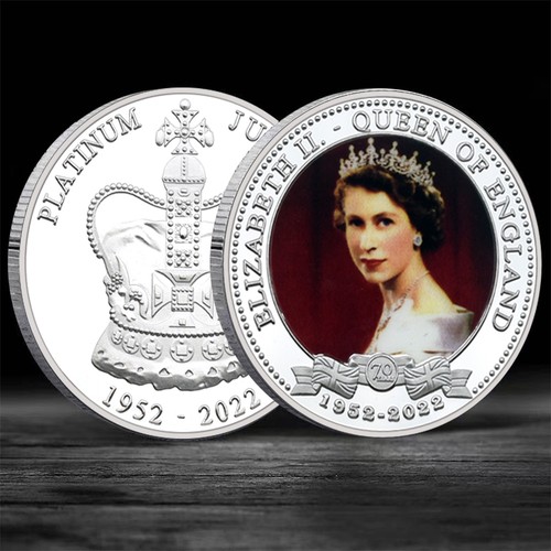 Platinum jubilee coin - platinum, queen