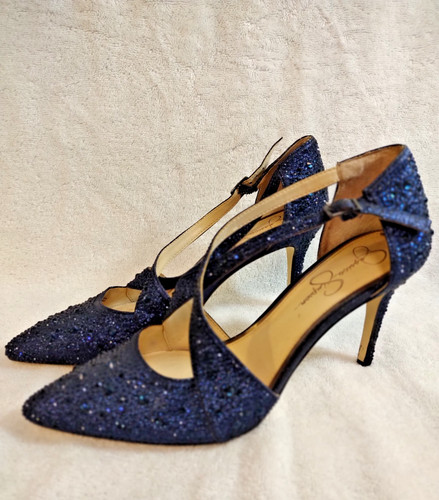Women blue sparkly - women's,