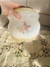 vintage retro milk glass semi-flush mount ceiling light shade floral pattern.