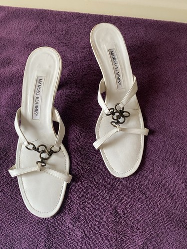 Vintage manolo blahnik white - vintage,