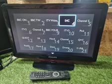 LED TV Philips 19" TV  Tested Working Inc Remote Caravan Spare Room