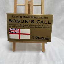 Genuine Royal Navy Pattern BOSUN’S CALL By Nauticalia in Original Box. Unused