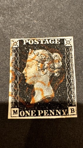 1840 penny black queen - gb,