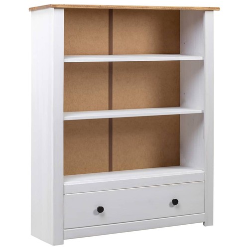 Solid pine wood bookcase - pine,