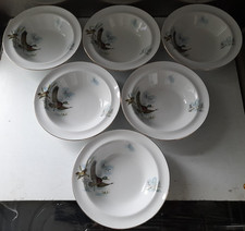 Set Of 6 Vintage Alfred Meakin Fenland Ducks 16.25cm x 3.5cm Bowls. UK ONLY.