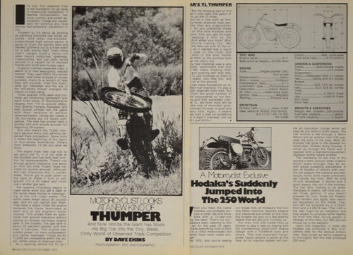 1975 honda tl250 trials - honda,