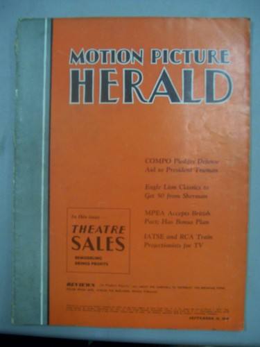 Motion picture herald - motion, magazine