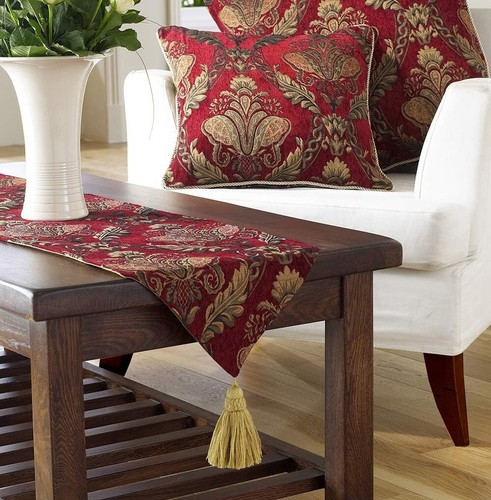 Shiraz table runner burgundy - shiraz,