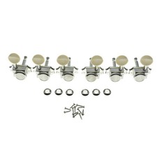 Vintage Style3L3R Locking Guitar Machine Heads for LesPaul Nickel W/Ivory Button