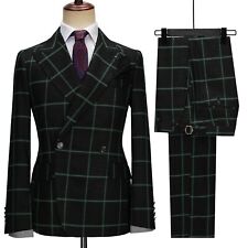 Business Men's Plaid Suits