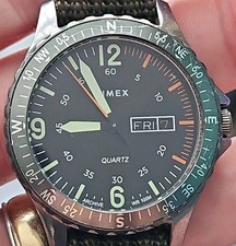 genuine Timex archive Navi Land, Compass Bezel,  Quartz Watch 38mm