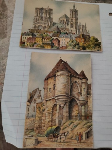 Vintage french postcards - vintage,